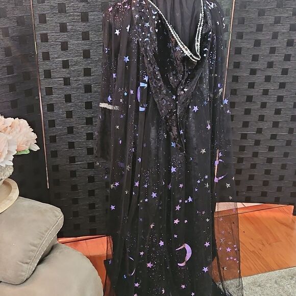 Spirit Soceress Starry Night Blue and Black Costume Size Small - Picture 8 of 13